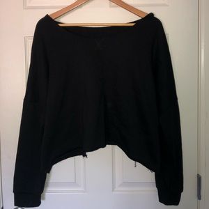 Black Cropped Sweater